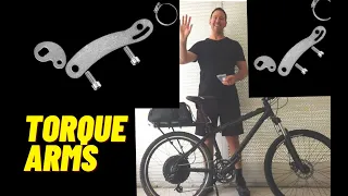 Installing an Ebike Torque Arm with 1000W Rear hub electric bike motor [DIY EBIKE]