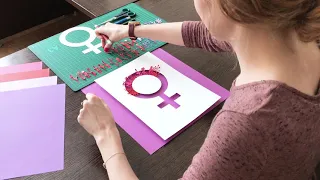 International Women’s Day paper art | Margaret Scrinkl