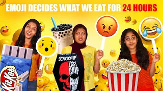 EMOJI DECIDES WHAT WE EAT FOR 24 HOURS CHALLENGE 🤩 | ഇമോജി പണി തന്നു 😂 | PULLOTHI