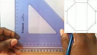 HOW TO CONSTRUCT AN OCTAGON GIVEN LENGTH OF ONE SIDE