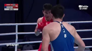 Dilshodbek Ruzmetov (UZB) vs Shabbos Negmatulloev (TJK). Osiyo chempionati. 1/2 final. -81 kg