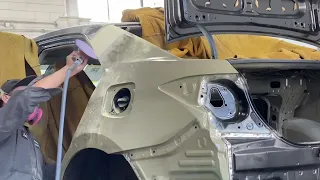 Quarter panel replacement. Reemplazo de panel de toyota corola 2020