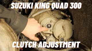 How To: Suzuki King Quad 300 Clutch Adjustment
