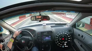 Turbo h23a 99 Honda Civic 1/4 mile run