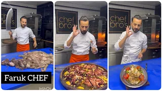 Cooking octopus and fish Chef Faruk GEZEN