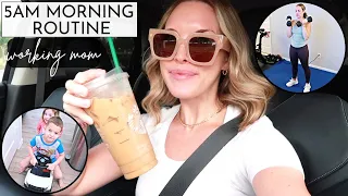 My 5AM Morning Routine as a Full-time Working Mom | Work From Home Mom Morning Routine