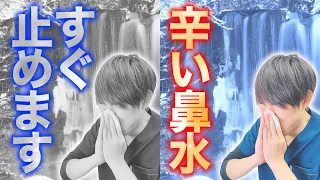 【すぐに止まる】鼻水を速攻で止める方法｜花粉症にも効果的です