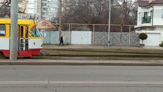 Соблюдение карантина на общественном транспорте в Одессе. 24.03