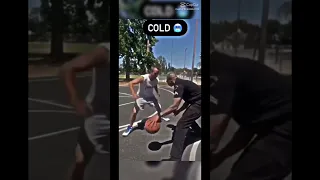 COLD Edit| Police Officer DESTROYS Guy in a BASKETBALL 1v1!