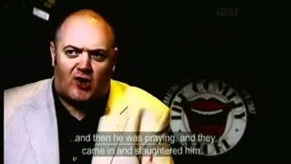 Manchán Magan and Dara Ó Briain discussing the Irish language