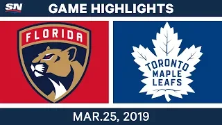 NHL Game Highlights | Panthers vs. Maple Leafs – March 25, 2019