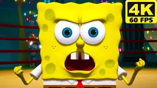 SpongeBob SquarePants Battle for Bikini Bottom Rehydrated - All Bosses (No Damage) 4K 60FPS