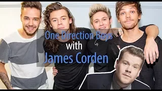 One Direction Boys with James Corden