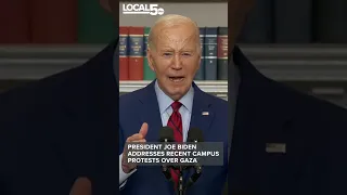 President Biden on campus protests: 'Order must prevail' #shorts