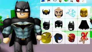 Roblox Brookhaven 🏡RP ALL SUPERHERO OUTFITS (Batman, Superman, Flash, Spider Man)