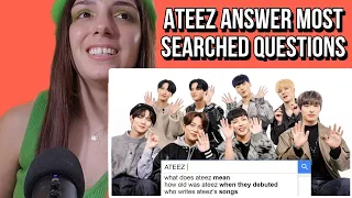 ATEEZ Answer the Web's Most Searched Questions | WIRED | REACTION