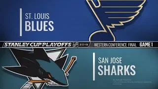 St  Louis Blues vs San Jose Sharks   Western Conference final   Game 1   Stanley