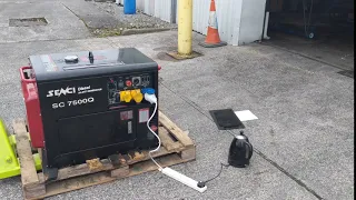 Senci SC7500Q Diesel Generator Testing