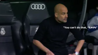 Guardiola's reaction to Real Madrid comeback