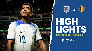 Highlights | England vs Belgium | International Friendlies | FC 24 | PS5 | 4K60