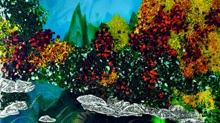 #FusedGlass Landscape Scene: Little River in Townsend, TN; My Biggest Commission Yet! (Video 351)