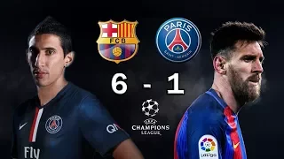 FC Barcelona 6 - 1 PSG (Highlights) Best european comeback in the History !