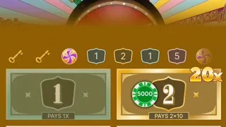 CRAZY TIME 70,000 winnings session, BACCARAT gameplay