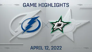 NHL Highlights | Lightning vs. Stars - Apr 12, 2022