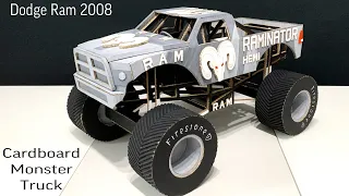 Monster Truck Dodge Ram from cardboard