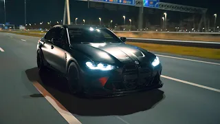 SATIN BLACK BMW G80 M3 COMPETITION | NIGHT DRIVE | 4K