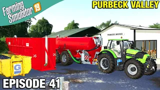 SLURRY STORAGE CONTAINER  Farming Simulator 19 Timelapse - Purbeck Valley Farm FS19 Ep 41