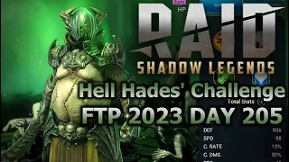 BUILDING HUSK! TOP ENEMY MAX HP NUKER! | RAID: Shadow Legends [Hell Hades’ 2023 FTP Challenge]