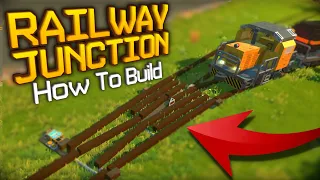 How To Build Realistic Railway Junction in Scrap Mechanic! | Tutorial