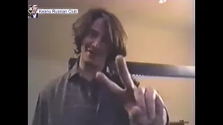 1991 Keanu Reeves playing billiards / Point Break / Interview