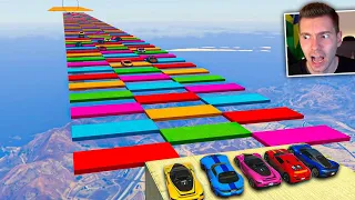 GTA V Online: corrida VAI E VOLTA com 99,9999999 RAMPAS CORTADAS!