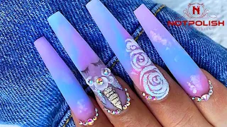 HOW TO DO UNICORN NAIL TUTORIAL I NOTPOLISH ART DESIGN I LONG COFFIN SHAPE I NAIL TREND 2020