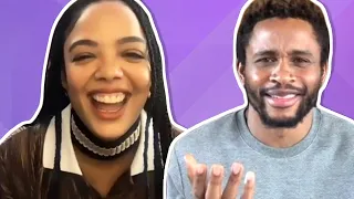 Tessa Thompson & Nnamdi Asomugha Test Their Friendship