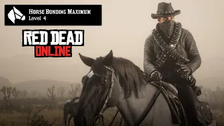 How to Level Up Horse Bonding in Red Dead Online / How to get Horse Bonding Maximum (Level 4) in RDR