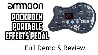 Ammoon Pockrock Portable Multi Effects Pedal | Full Demo & Review | JL Guitar Music