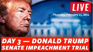 LIVE: Senate Impeachment Trial of Donald Trump, Day 3 | CBN News