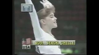 Chelle Stack (USA) - Olympics 1988 - Compulsory - Uneven Bars