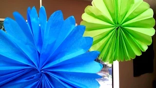 How to make Tissue Paper Fans