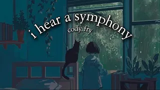 i hear a symphony, but it’s playing in the next room + it’s raining