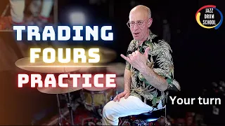 Trading Fours Jazz Drums - 3 Levels of Practice