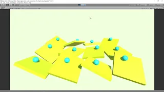 ML-Agents & Unity - trained neural network - balancing the ball