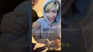 More chaos during Wooyoung's live #hongjoong #wooyoung #jongho