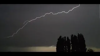 Schwer Gewitter über Ingolstadt den 08.06.2023 - Blitzintensives Gewitter mit EXTREMEN Starkregen