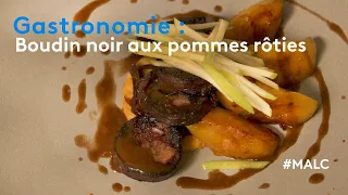 Gastronomie : boudin noir aux pommes rôties