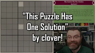"This Puzzle Has One Solution" by clover!