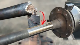 How Mechanic Unimaginable Fixes a Broken Axle Like a Straight Arrow || Double Joint Work